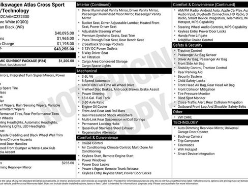 Used 2021 Volkswagen Atlas Cross Sport SE w/ Panoramic Sunroof Package AWD/4WD image 2