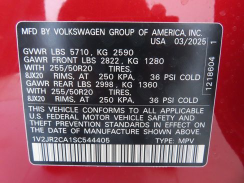 New 2025 Volkswagen Atlas SE image 30