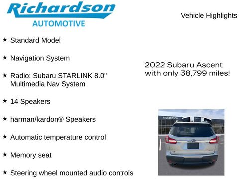Used 2022 Subaru Ascent Touring AWD/4WD image 10