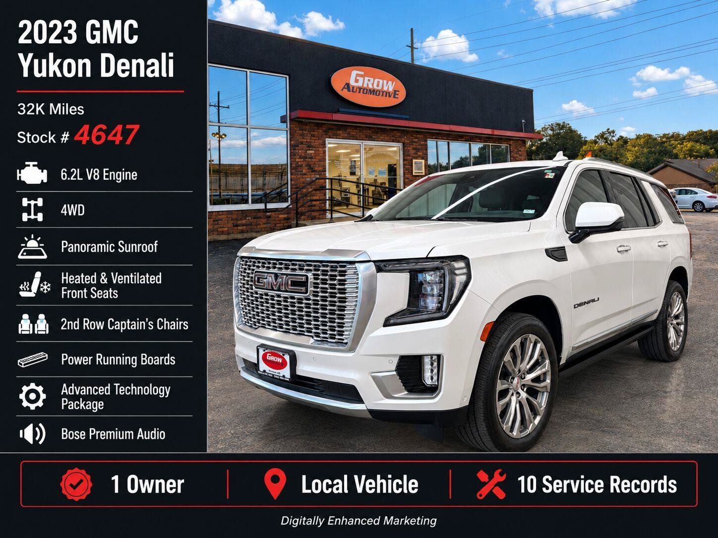 Used 2023 GMC Yukon Denali w/ Advanced Technology Package AWD/4WD image 2