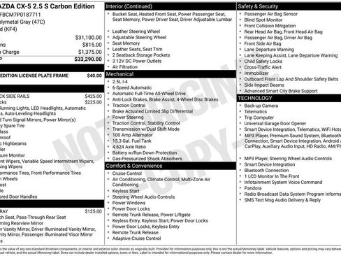 Used 2023 MAZDA CX-5 Carbon Edition AWD/4WD image 10