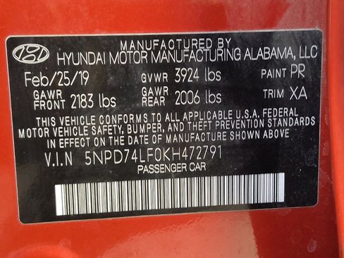 Used 2019 Hyundai Elantra SE FWD image 33
