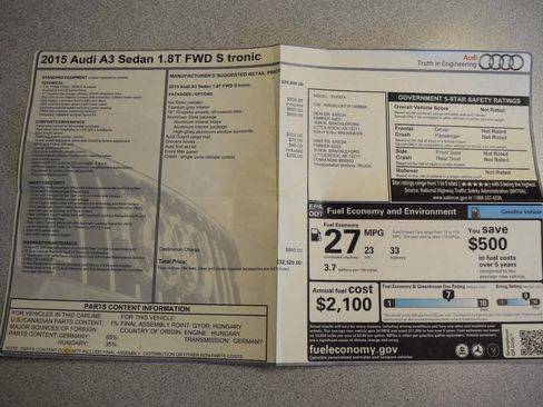 Used 2015 Audi A3 1.8T Premium w/ Aluminum Style Package image 28