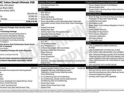 Used 2023 GMC Yukon Denali Ultimate AWD/4WD image 38
