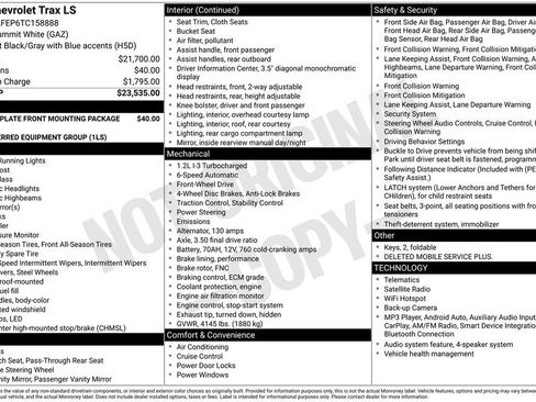Used 2026 Chevrolet Trax LS FWD image 11