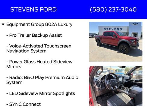 Used 2018 Ford F150 Raptor w/ Equipment Group 802A Luxury AWD/4WD image 12