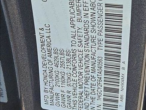 New 2026 Honda Accord EX-L image 17