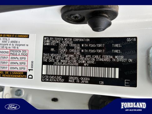 Used 2018 Toyota 4Runner SR5 Premium AWD/4WD image 25