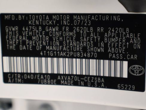 Certified 2023 Toyota Camry SE FWD image 17