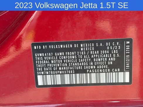 Used 2023 Volkswagen Jetta SE w/ Panoramic Sunroof Package FWD image 23