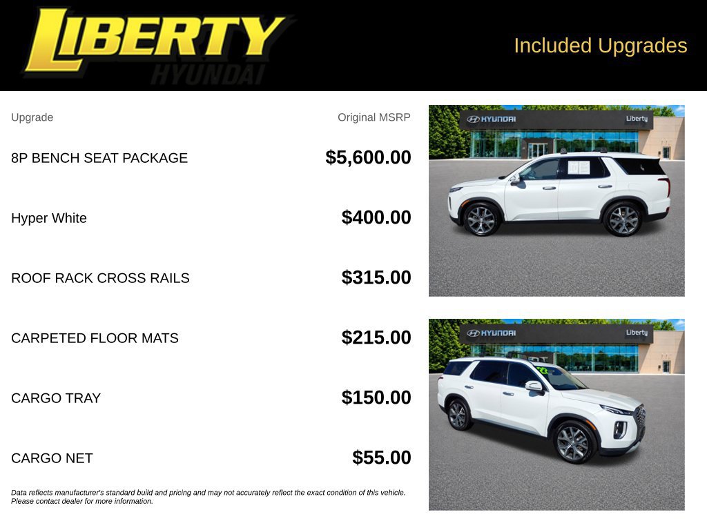 Used 2022 Hyundai Palisade SEL w/ 8P Bench Seat Package AWD/4WD image 6