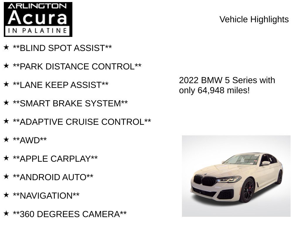 Used 2022 BMW M550i xDrive w/ Executive Package AWD/4WD image 8