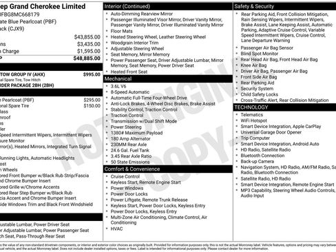 Used 2021 Jeep Grand Cherokee Limited w/ Trailer Tow Group IV AWD/4WD image 14