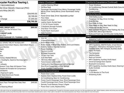 Used 2017 Chrysler Pacifica Touring-L w/ Tire & Wheel Group