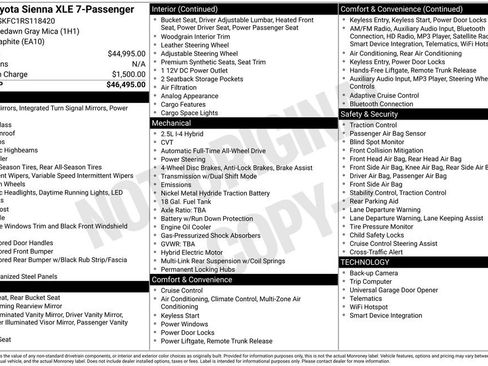 Used 2024 Toyota Sienna XLE image 3