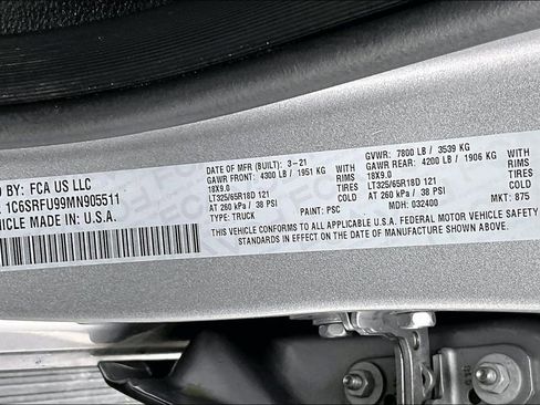 Used 2021 RAM 1500 TRX w/ TRX Level 2 Equipment Group AWD/4WD image 36