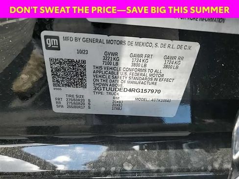 Used 2024 GMC Sierra 1500 SLT w/ SLT Premium Plus Package AWD/4WD image 7
