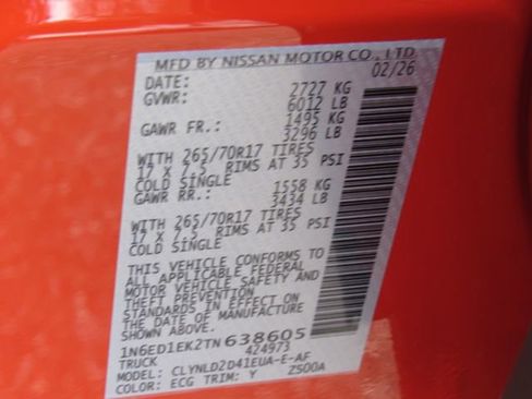 New 2026 Nissan Frontier PRO-4X image 23