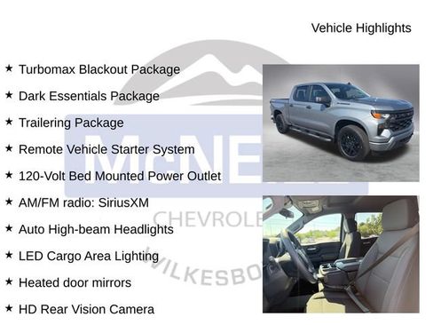 New 2026 Chevrolet Silverado 1500 Custom w/ Turbomax Blackout Package AWD/4WD image 10