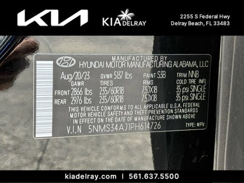 Used 2023 Hyundai Santa Fe SEL w/ Premium Package FWD image 35