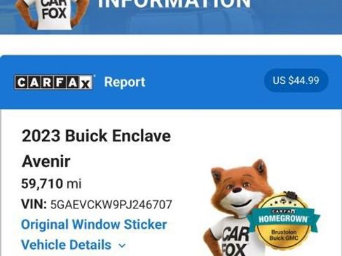 Used 2023 Buick Enclave Avenir w/ Avenir Technology Package AWD/4WD image 6