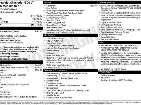 Used 2022 Chevrolet Silverado 1500 LT w/ Protection Package AWD/4WD image 2