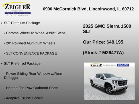 Used 2025 GMC Sierra 1500 SLT w/ SLT Premium Package AWD/4WD image 36
