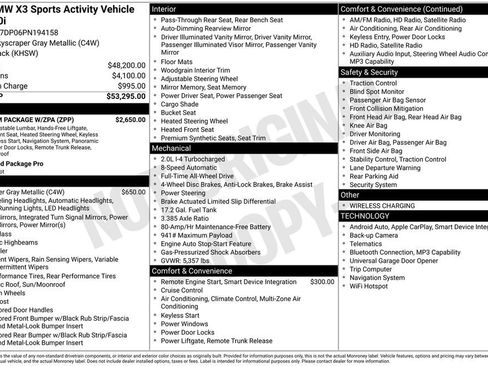 Used 2023 BMW X3 xDrive30i w/ Premium Package w/ZPA image 5