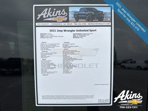 Used 2021 Jeep Wrangler Unlimited Sport image 11