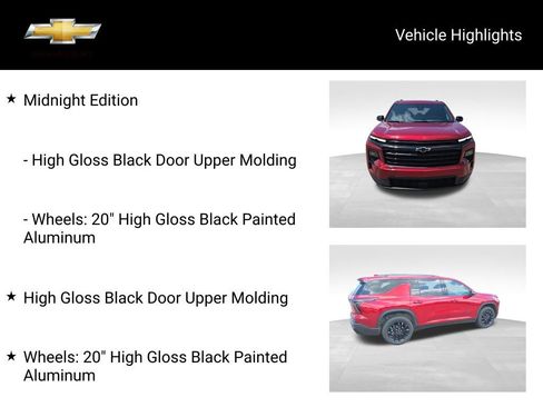 Used 2024 Chevrolet Traverse LT w/ Midnight/Sport Edition AWD/4WD image 19