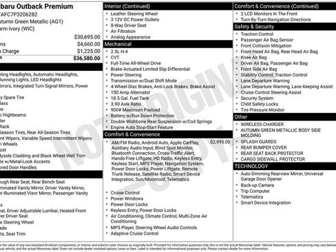 Used 2023 Subaru Outback Premium image 2