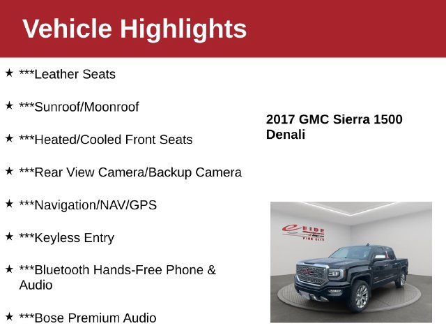 Used 2017 GMC Sierra 1500 Denali w/ Denali Ultimate Package AWD/4WD image 4