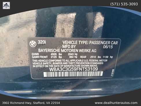 Used 2015 BMW 320i xDrive Sedan AWD/4WD image 34