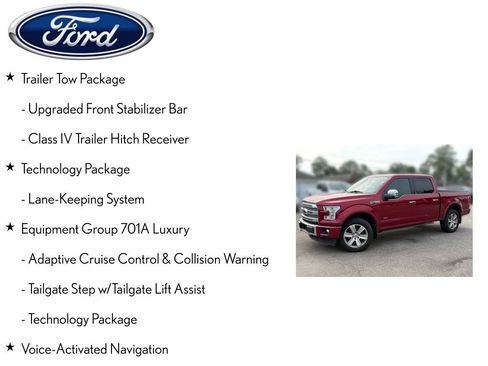 Used 2017 Ford F150 Platinum w/ Equipment Group 701A Luxury AWD/4WD image 4