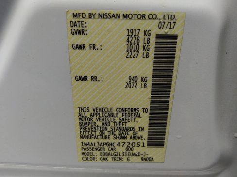 Used 2017 Nissan Altima 2.5 S w/ Power Driver Seat Package FWD image 33