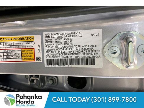 Used 2025 Honda Accord Sport image 21