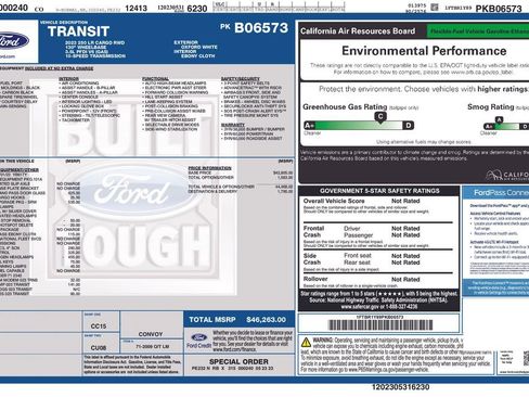 Used 2023 Ford Transit 250 Low Roof w/ Exterior Upgrade Package RWD image 24