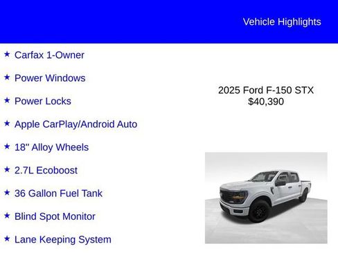 Certified 2025 Ford F150 STX AWD/4WD image 2