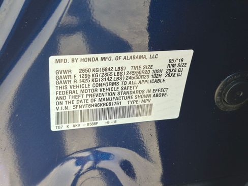 Used 2019 Honda Pilot Touring image 34
