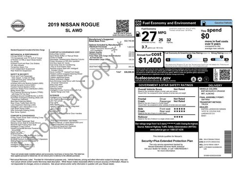 Used 2019 Nissan Rogue SL w/ Premium Package image 8