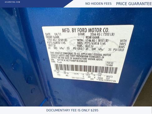 Used 2011 Ford F150 XLT w/ XLT Chrome Pkg AWD/4WD image 24