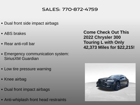Used 2022 Chrysler 300 Touring L image 25