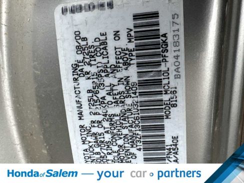 Used 2001 Toyota Sienna LE image 4