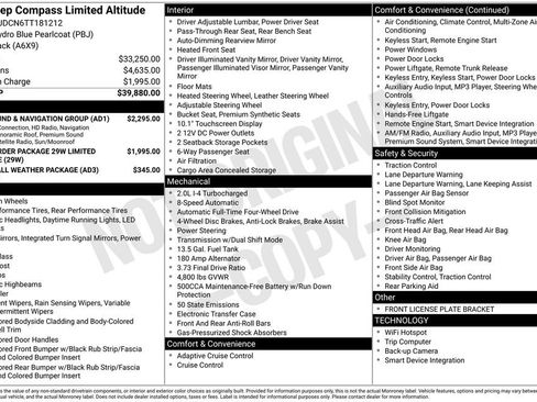 New 2026 Jeep Compass Limited w/ Sun, Sound & Navigation Group AWD/4WD image 5