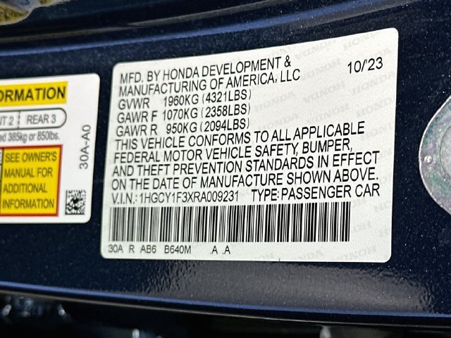 Used 2024 Honda Accord EX image 28