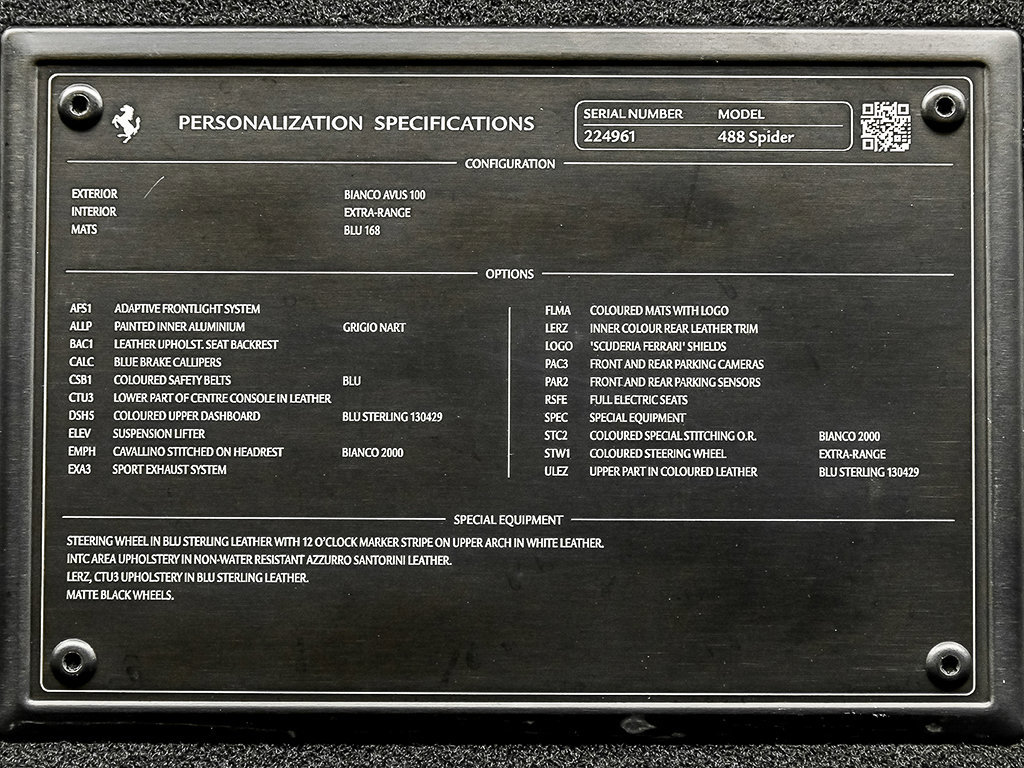 Certified 2017 Ferrari 488 Spider RWD image 37