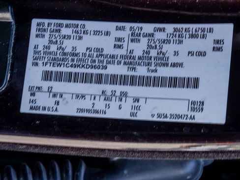 Used 2019 Ford F150 XLT w/ Equipment Group 302A Luxury image 35