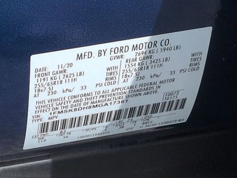 Used 2021 Ford Explorer XLT w/ Equipment Group 202A AWD/4WD image 33