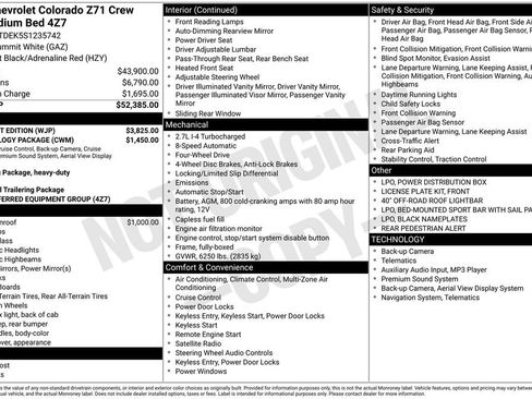 New 2025 Chevrolet Colorado Z71 w/ Midnight Edition AWD/4WD image 55