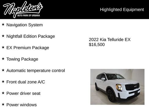 Used 2022 Kia Telluride EX w/ EX Premium Package AWD/4WD image 15